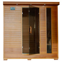 Infrared Sauna Built for Full Family Wellness, Canadian Cedar, 10 Carbon Heaters, Ultra-Low EMF